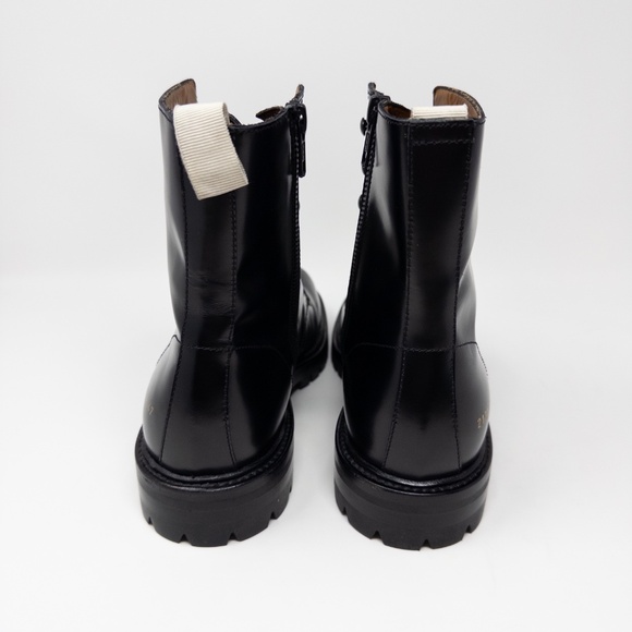 Common Projects Black Combat Boots Mens 40 EU 7 US - Picture 5 of 6